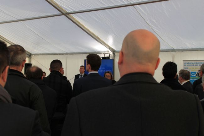 Discours de voeux dans la tente